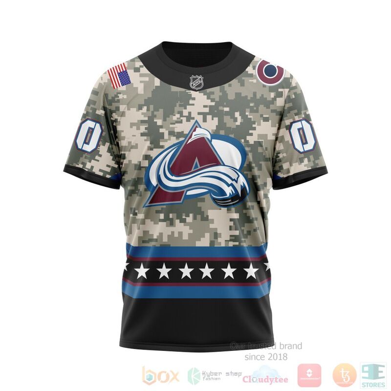 NHL Colorado Avalanche Honor Military With White Camo Color 3D Hoodie Shirt 1 2 3