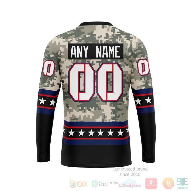 NHL Columbus Blue Jackets Honor Military With White Camo Color 3D Hoodie Shirt 1 2 3 4