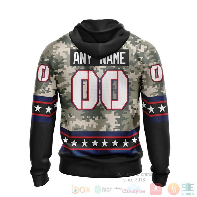 NHL Columbus Blue Jackets Honor Military With White Camo Color 3D Hoodie Shirt 1 2 3 4 5 6