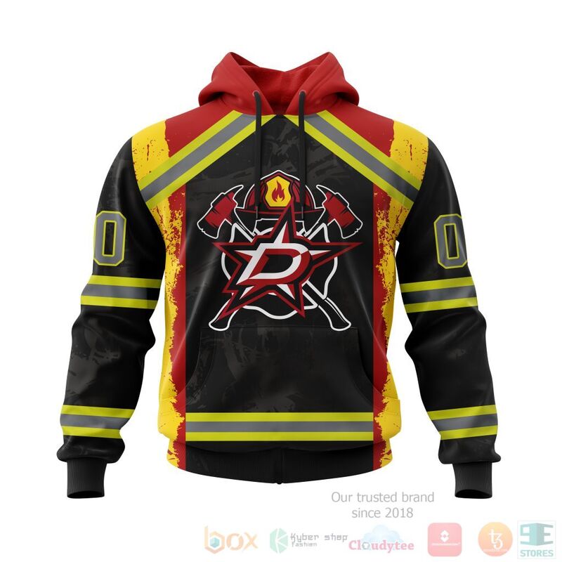NHL Dallas Stars Honnor Firefighter Black 3D Hoodie Shirt