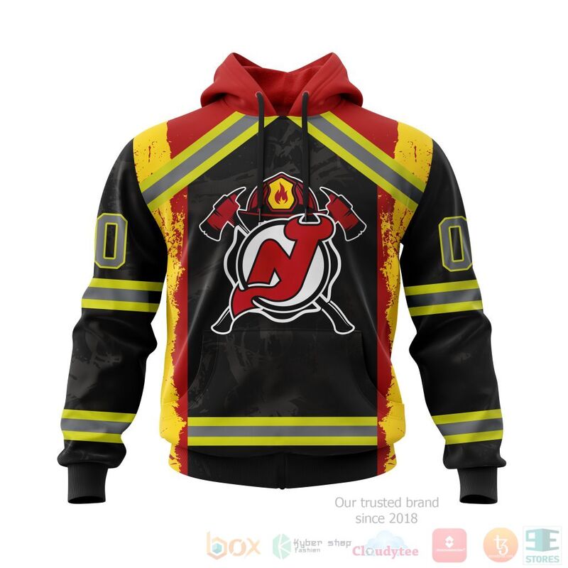 NHL New Jersey Devils Honnor Firefighter Black 3D Hoodie Shirt