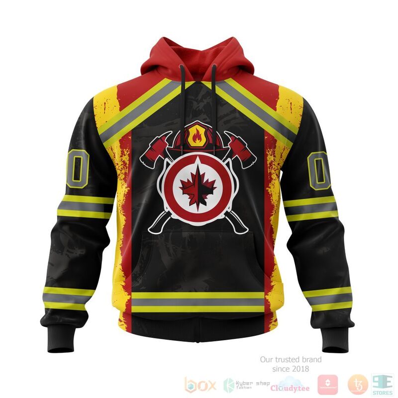NHL Winnipeg Jets Honnor Firefighter Black 3D Hoodie Shirt