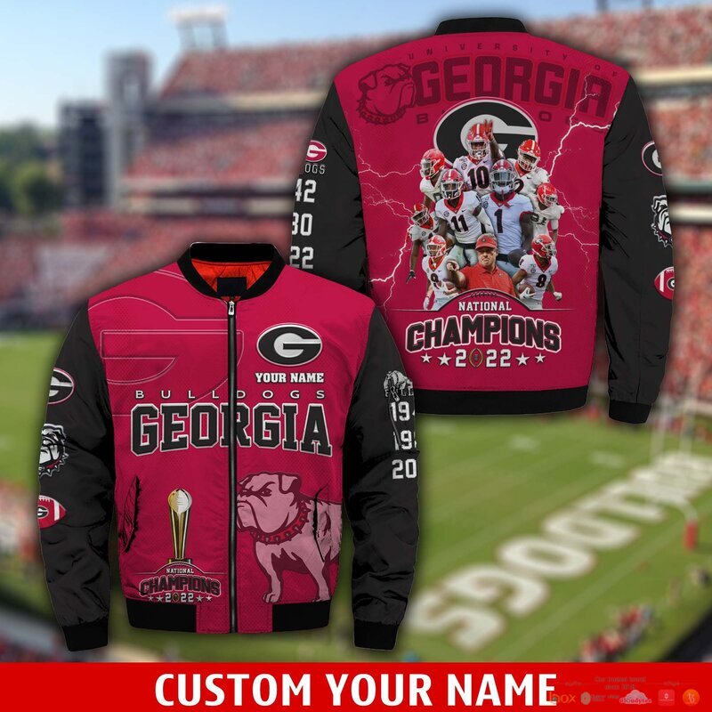 Personalized Georgia Bulldogs National champions 2022 custom Bomber Jacket