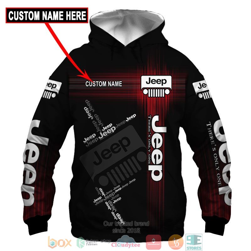 Personalized Jeep Red 3d shirt hoodie