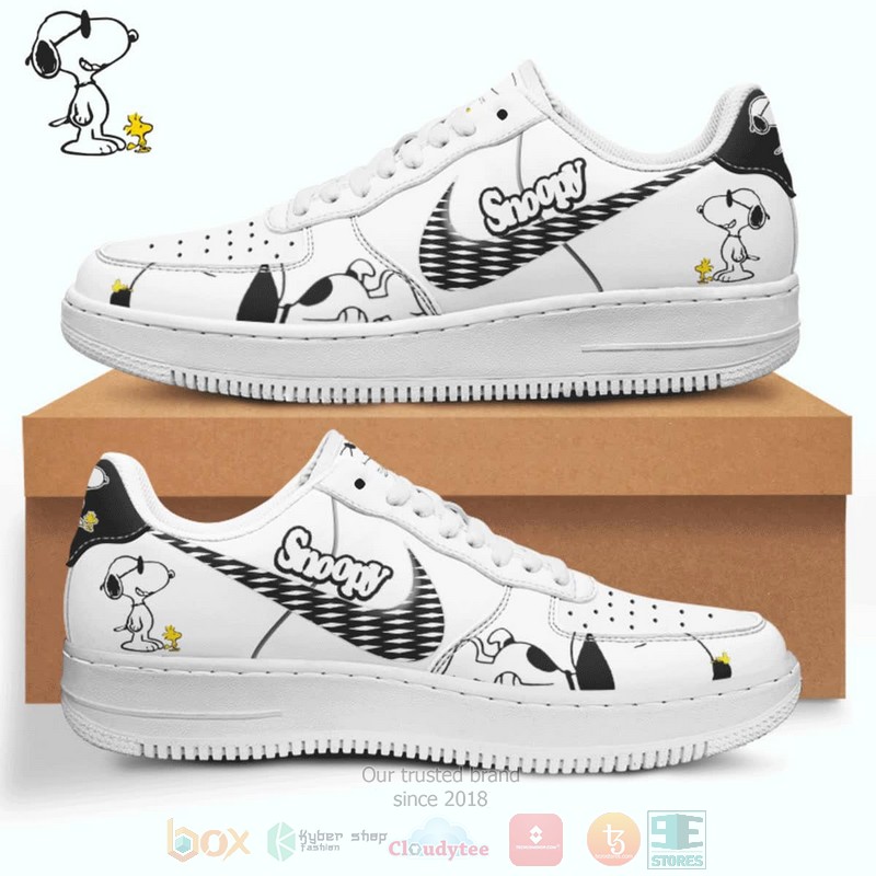 Snoopy white Nike Air Force shoes