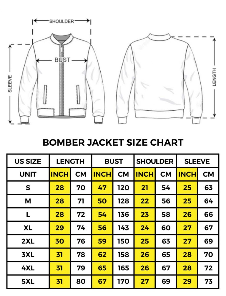bomber jacket size chart 01 scaled 1