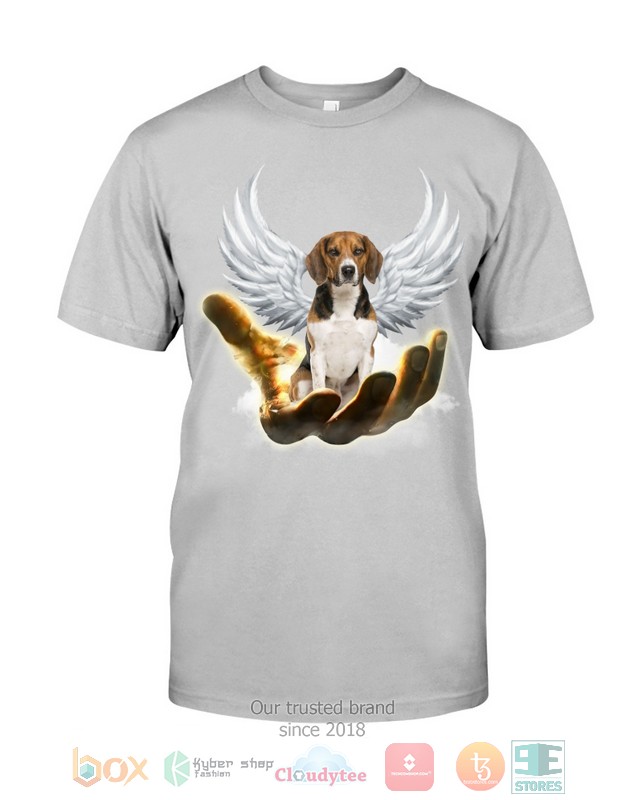 Beagle Dog Golden Hand Heaven Wings 2D shirt hoodie