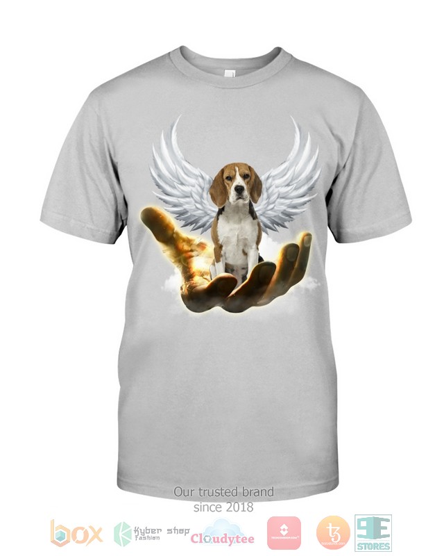Beagle Golden Hand Heaven Wings 2D shirt hoodie