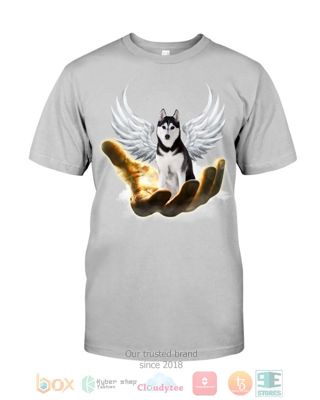 Black Husky Golden Hand Heaven Wings 2D shirt hoodie