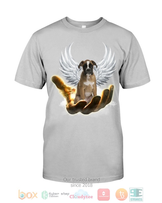 Brown Boxer Golden Hand Heaven Wings 2D shirt hoodie