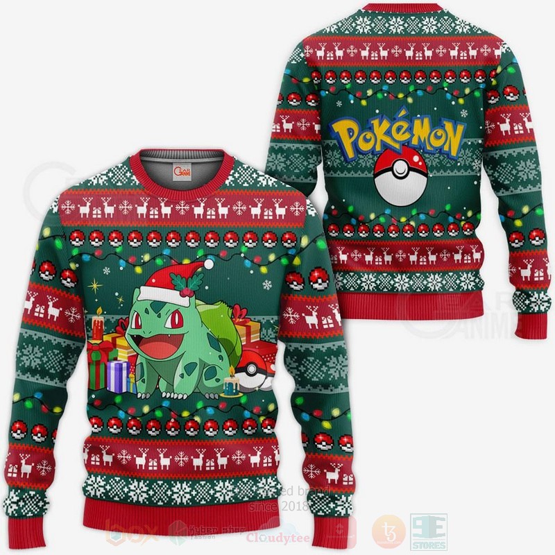 Bulbasaur Pokemon Anime Christmas Sweater