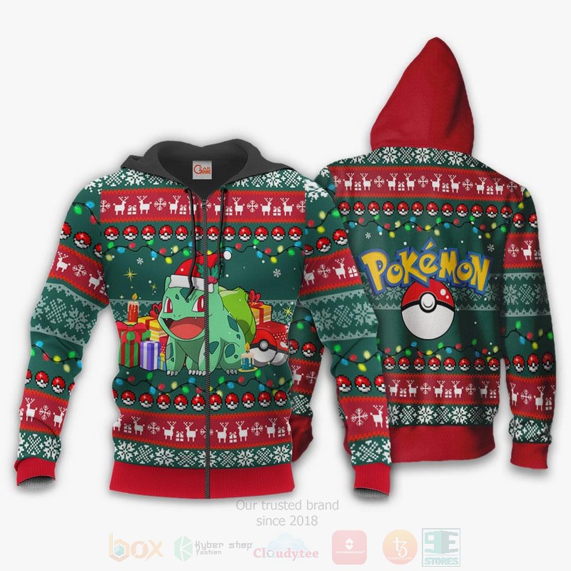 Bulbasaur Pokemon Anime Christmas Sweater 1