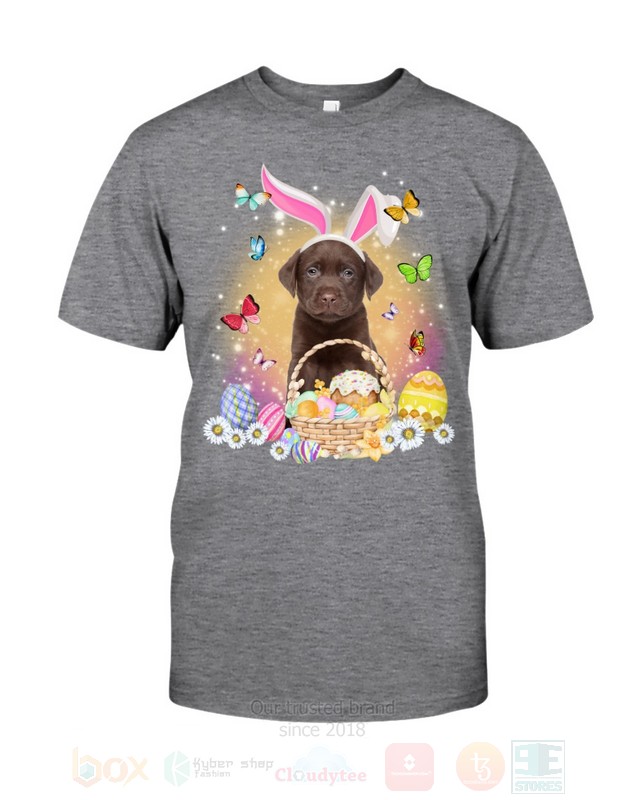 Chocolate Labrador Baby Easter Bunny Butterfly 2D Hoodie Shirt