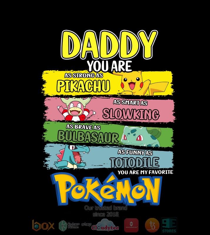 Daddy You are as strong as Piakchu as smart as Slowking Baseball Jersey 1