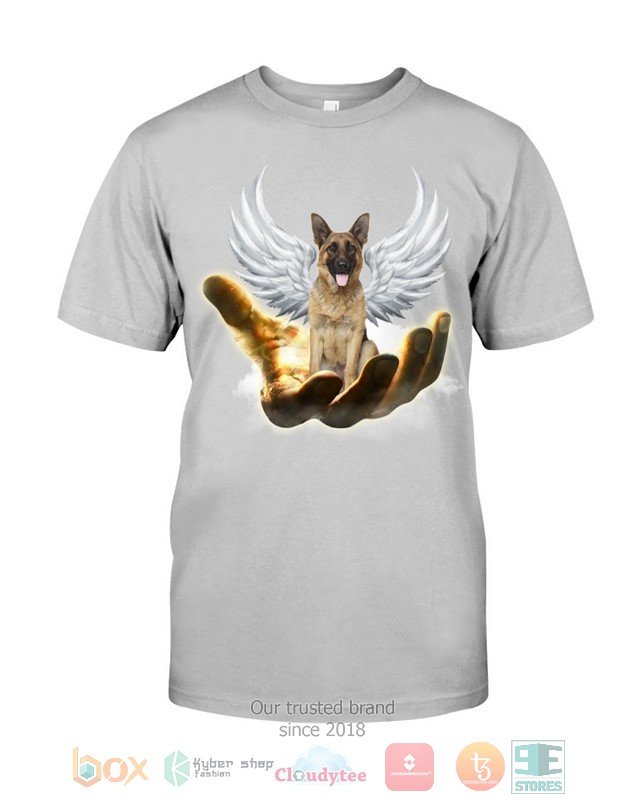 German Shepherd Golden Hand Heaven Wings 2D shirt hoodie