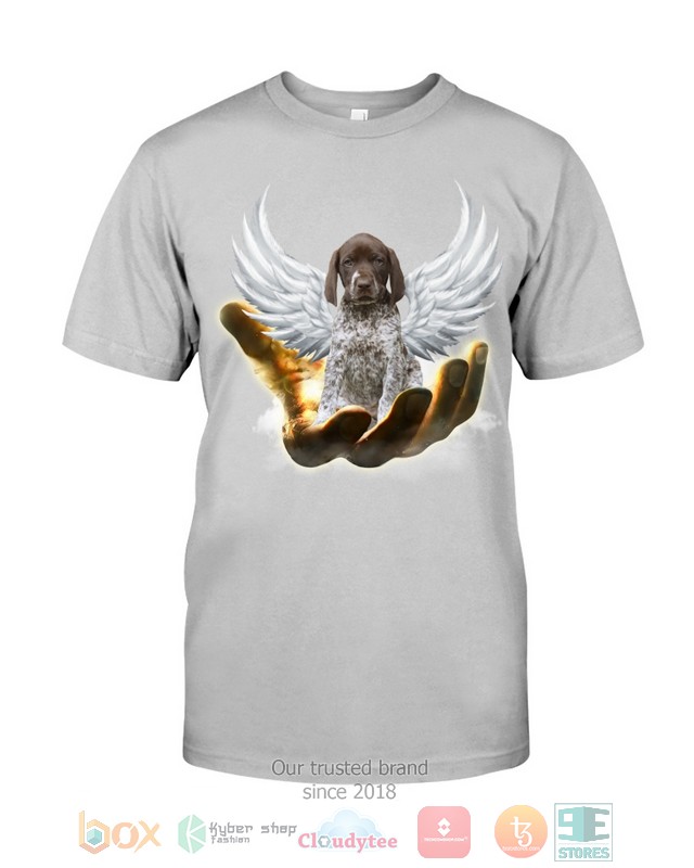 German Shorthaired Pointer Golden Hand Heaven Wings 2D shirt hoodie