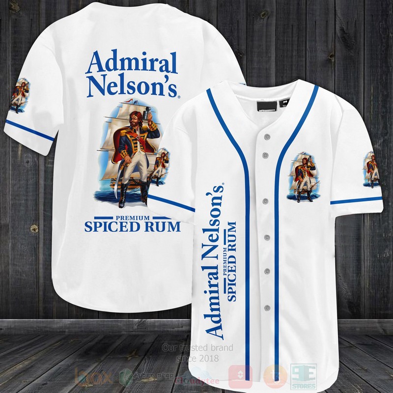 Horatio Nelson Spiced Rum Baseball Jersey Shirt