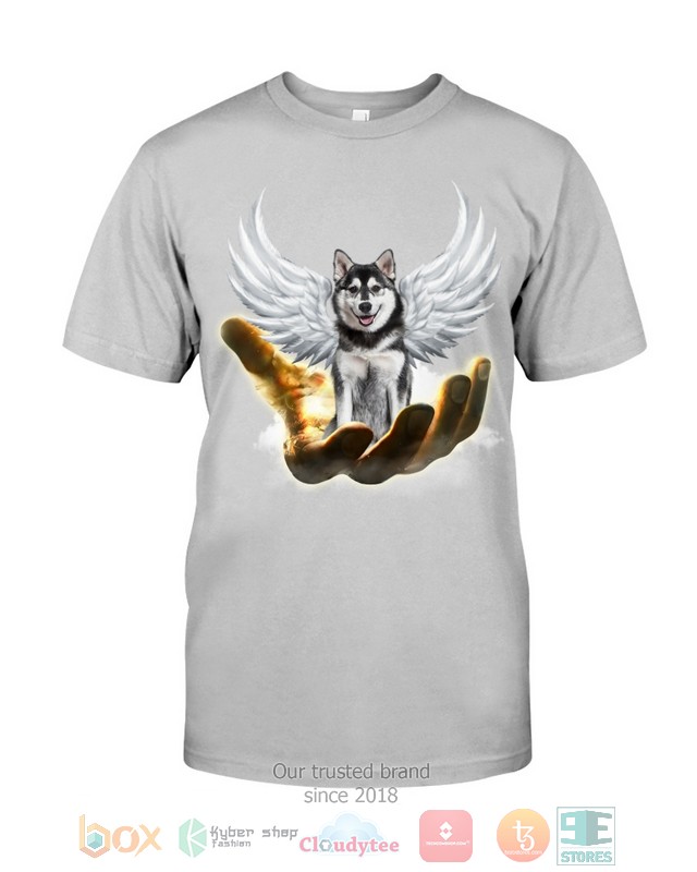 Husky Golden Hand Heaven Wings 2D shirt hoodie