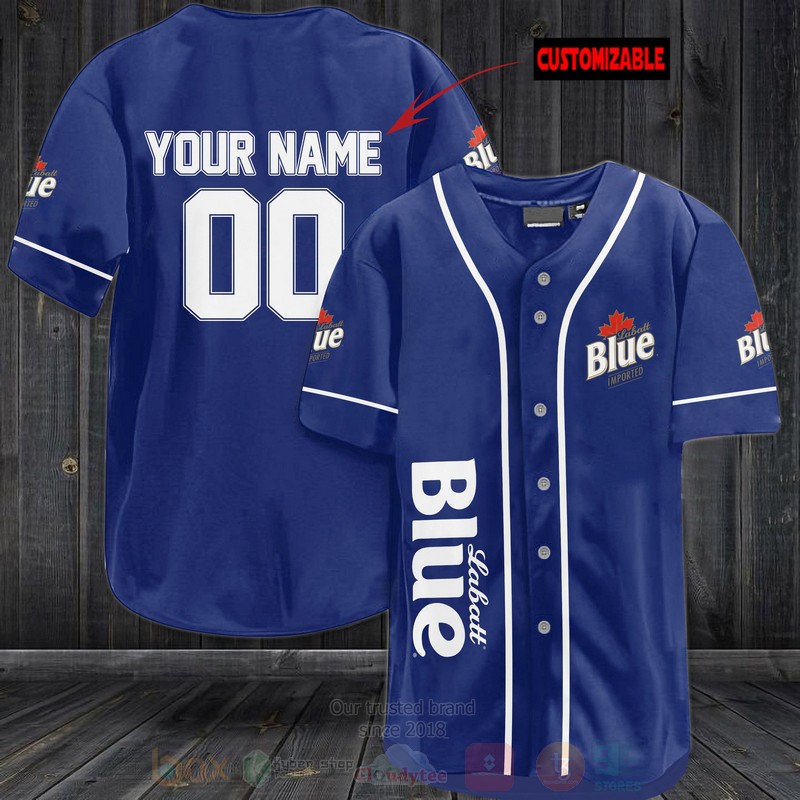 Labatt Blue Imported Personalized Baseball Jersey Shirt