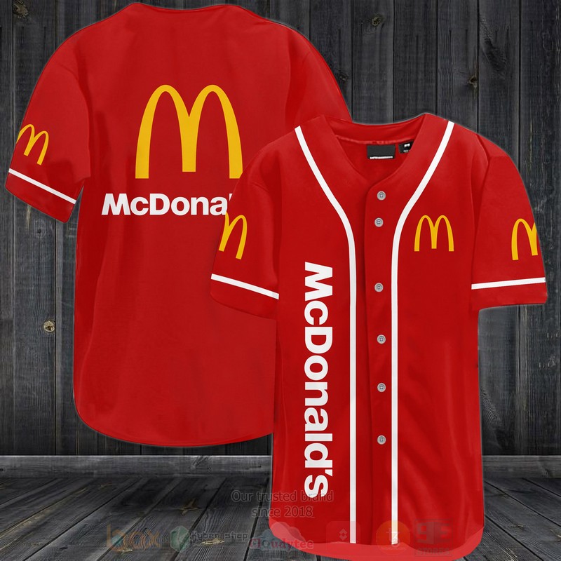 McDonalds Baseball Jersey Shirt