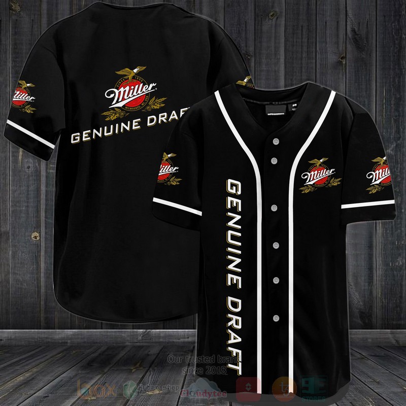 Miller Genuine Draft Baseball Jersey Shirt