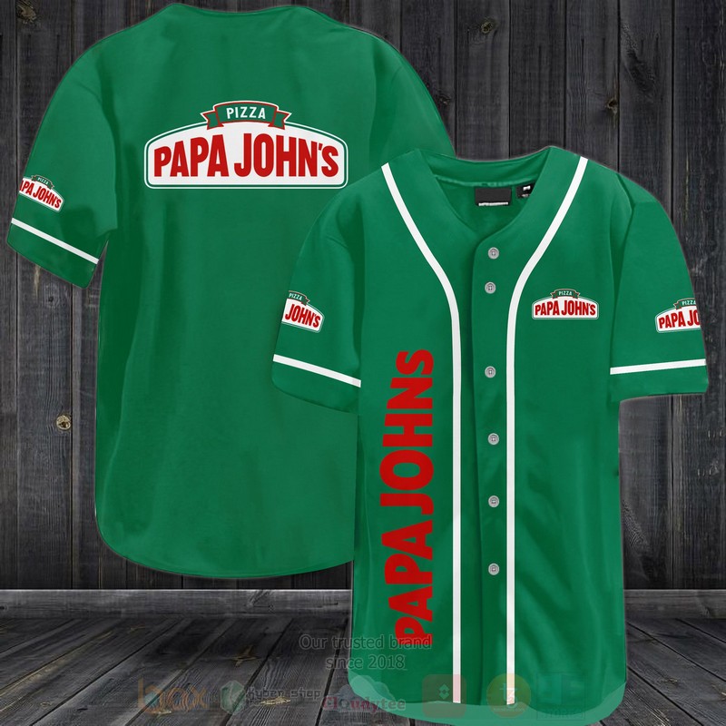 Papa Johns Pizza Baseball Jersey Shirt