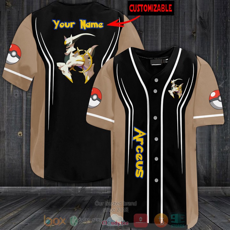 Personalized Pokemon Arceus Baseball Jersey