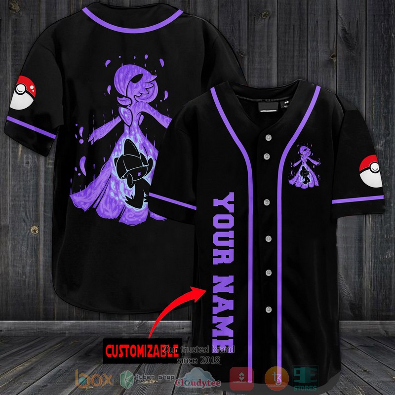 Personalized Pokemon Gardevoir Baseball Jersey