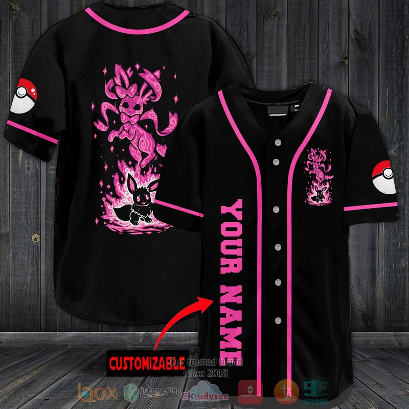 Personalized Pokemon Sylveon Baseball Jersey