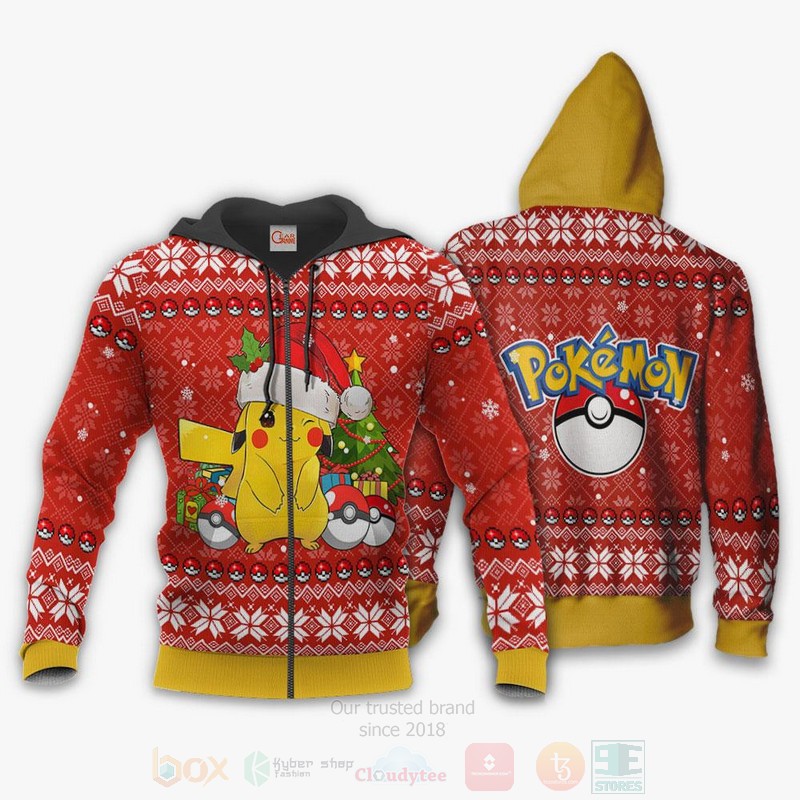 Pikachu Pokemon Anime Christmas Sweater 1