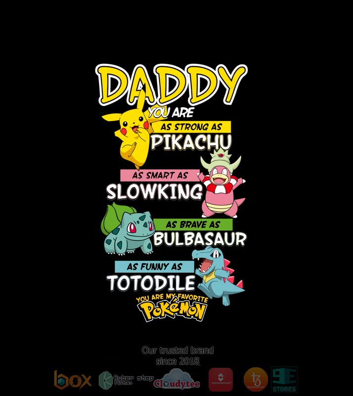 Pokemon Daddy You are as strong as Piakchu Baseball Jersey 1