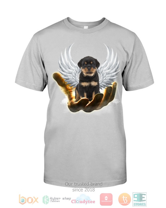 Rottweiler Golden Hand Heaven Wings 2D shirt hoodie