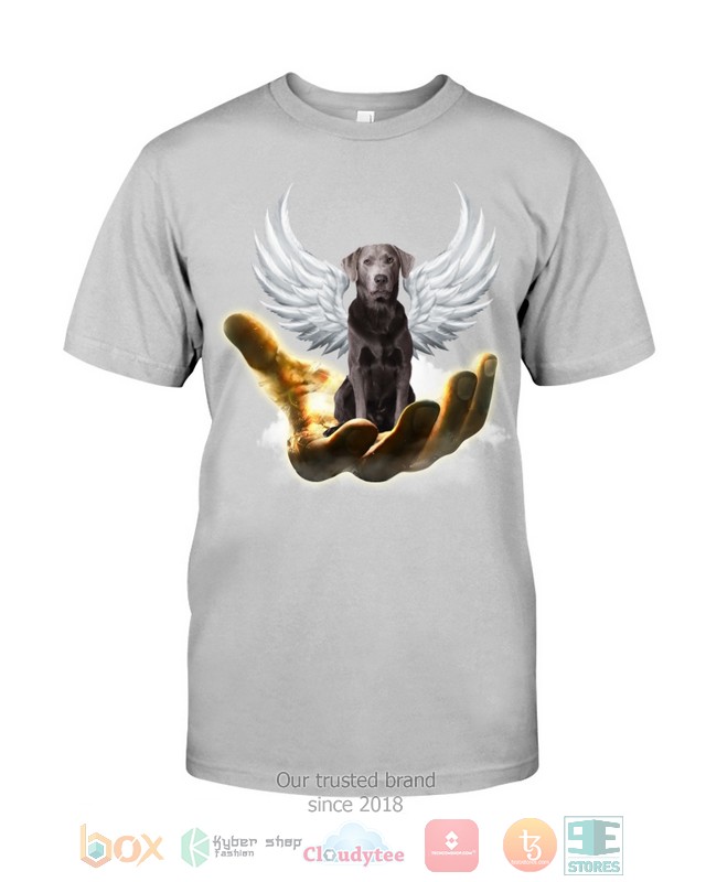 Silver Labrador Golden Hand Heaven Wings 2D shirt hoodie