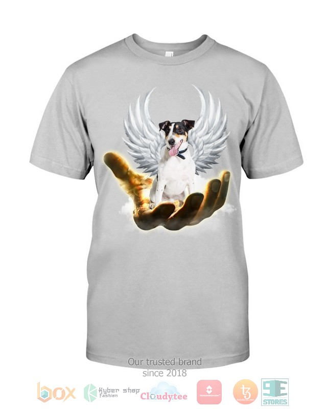 Smooth Fox Terrier Golden Hand Heaven Wings 2D shirt hoodie