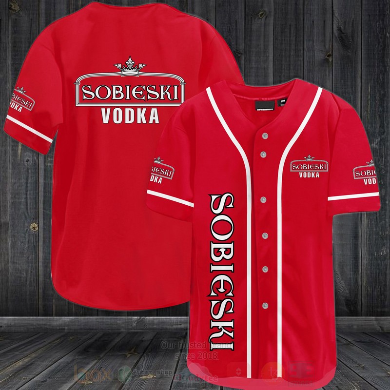 Sobieski Vodka Baseball Jersey Shirt