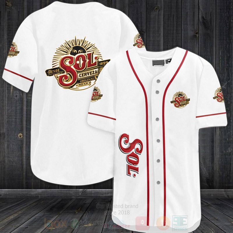 Sol Cerveza Baseball Jersey Shirt