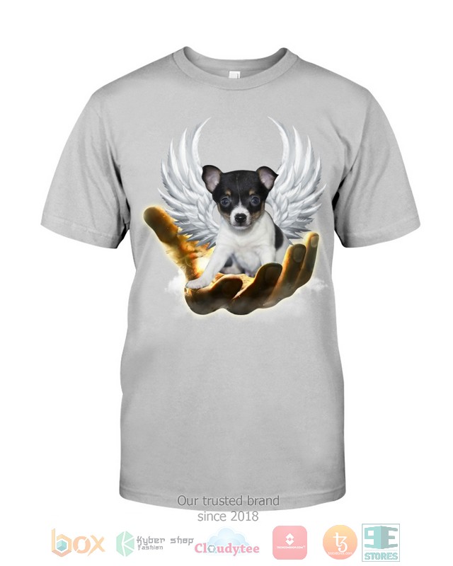 Toy Fox Terrier Golden Hand Heaven Wings 2D shirt hoodie