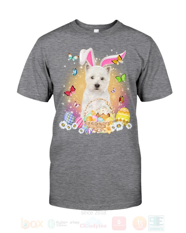 West Highland White Terrier Easter Bunny Butterfly 2D Hoodie Shirt