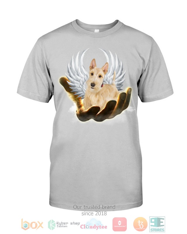Wheaten Scottish Terrier Golden Hand Heaven Wings 2D shirt hoodie