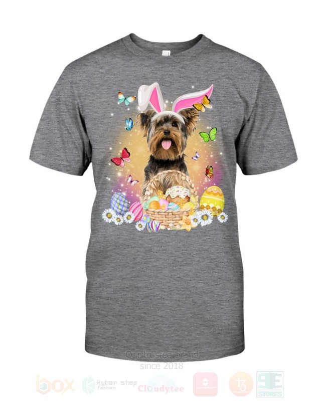 Yorkshire Terrier Dog Easter Bunny Butterfly 2D Hoodie Shirt