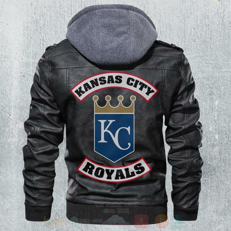 Kansas City Royals MLB Baseball Motorcycle Leather Jacket