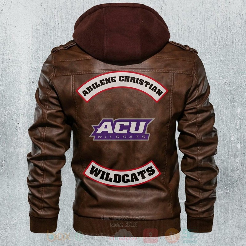 Abilene Christian Wildcats NCAA Football Motorcycle Leather Jacket