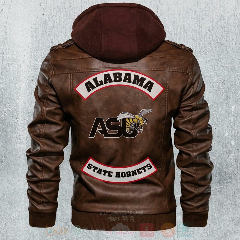 Alabama State Hornets NCAA Football Motorcycle Leather Jacket