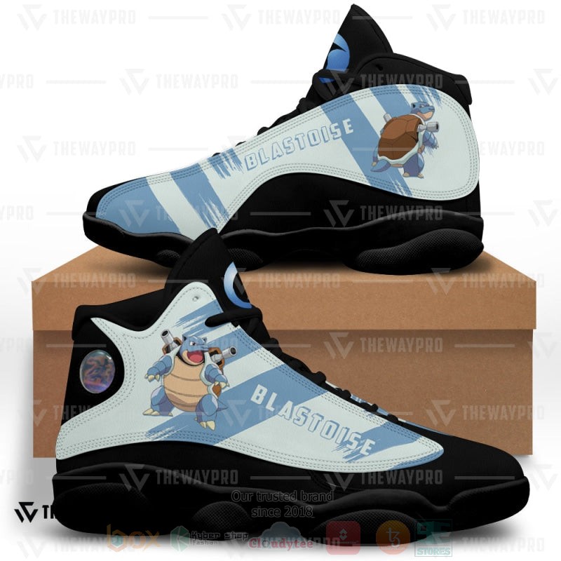 Anime Pokemon Blastoise Custom Air Jordan 13 Shoes