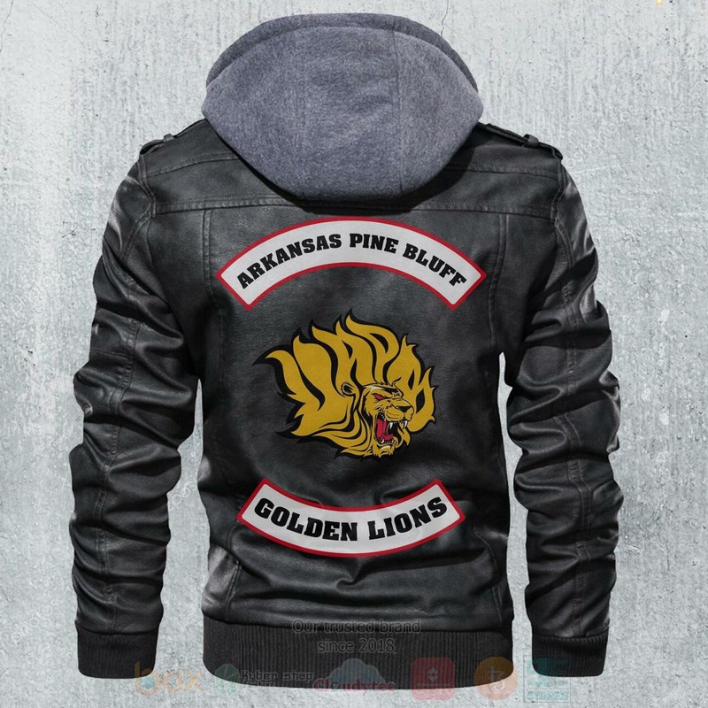 Arkansas Pine Bluff NCAA Football Motorcycle Leather Jacket