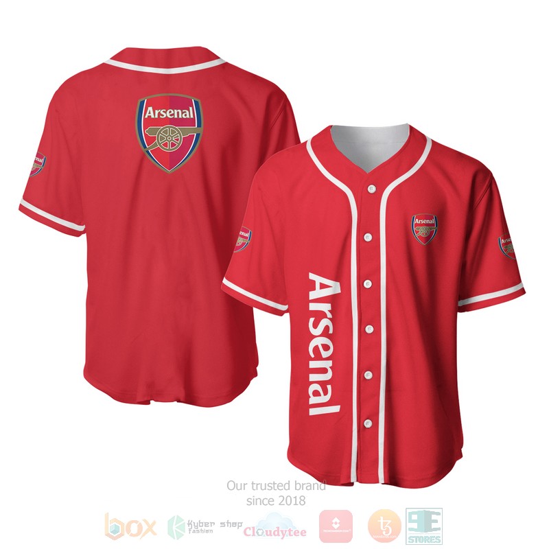 Arsenal FC Baseball Jersey Shirt