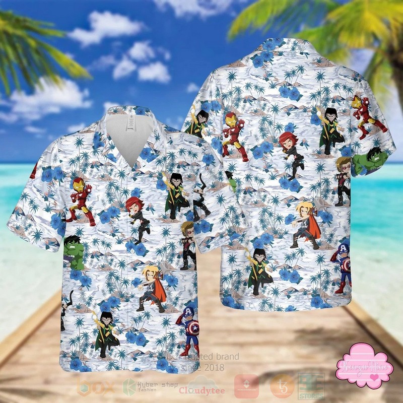 Avengers Cute Hawaiian Shirt