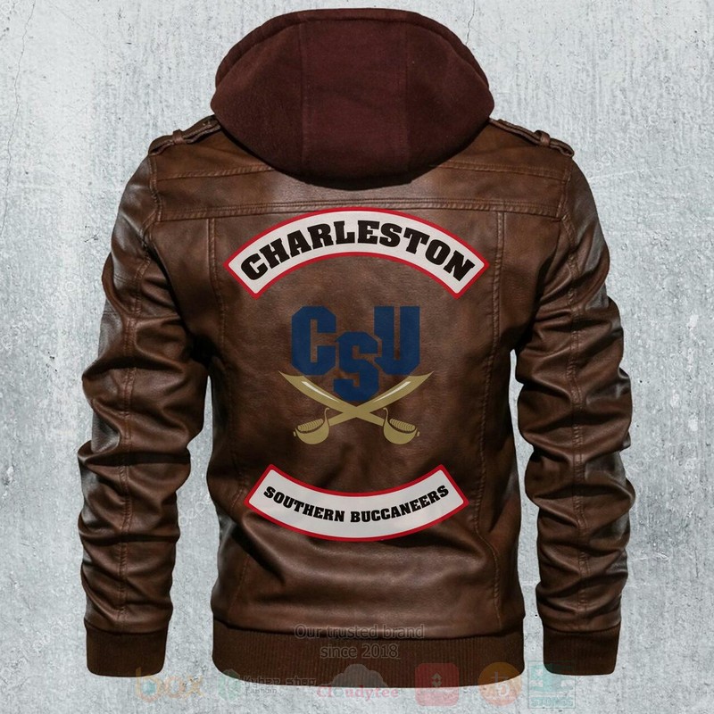Charleston Southern Buccaneers NCAA Football Motorcycle Leather Jacket