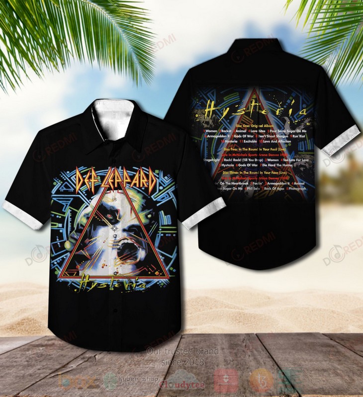 Def Leppard Hysteria Disc One Original Album Hawaiian Shirt