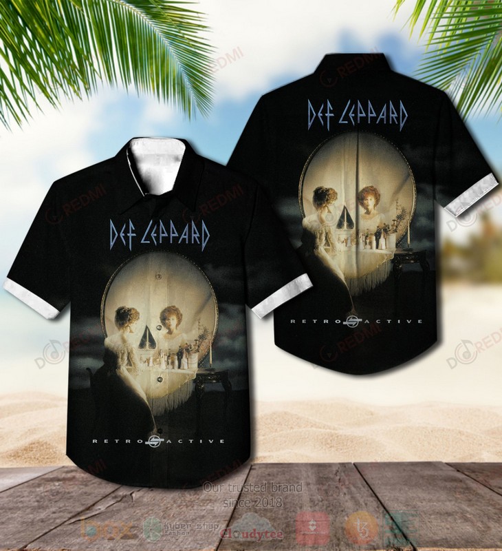 Def Leppard Retro Active Hawaiian Shirt